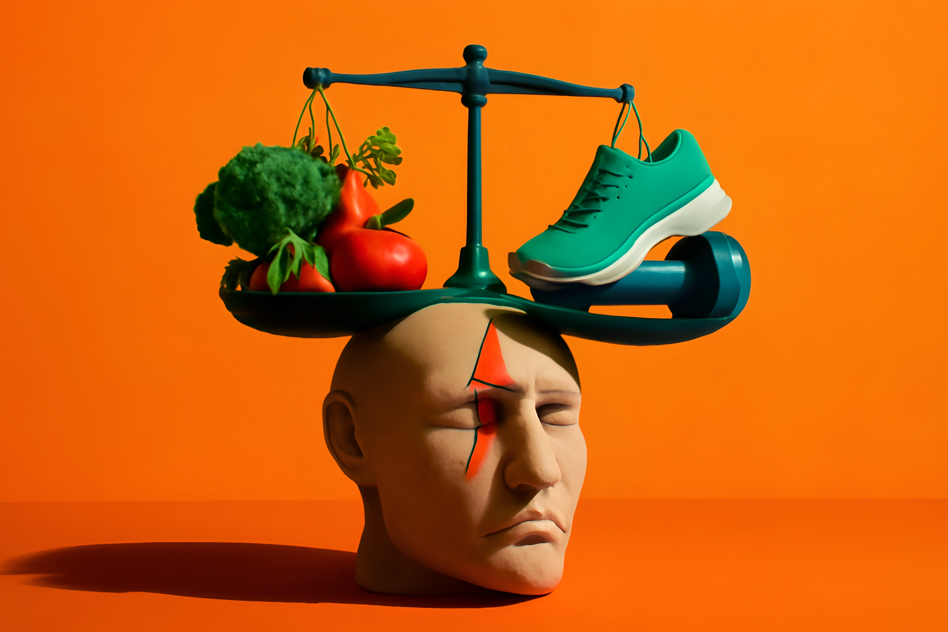 Healthy lifestyle choices representation